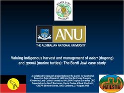 Valuing Indigenous harvest and management of odorr (dugong) and goorlil (marine turtles): The Bardi Jawi case study
