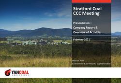 Stratford Coal CCC Meeting - Presentation - Company Report & Overview of Activities