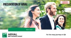 PRESENTATION OF ARVAL - March 2021