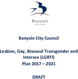 DRAFT Banyule City Council Lesbian, Gay, Bisexual Transgender and Intersex (LGBTI) Plan 2017 2021 - AWS