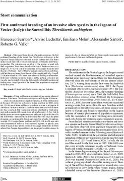 Short communication First confirmed breeding of an invasive alien species in the lagoon of Venice (Italy): the Sacred Ibis Threskiornis ...
