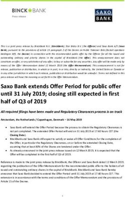 Saxo Bank extends Offer Period for public offer until 31 July 2019; closing still expected in first half of Q3 of 2019