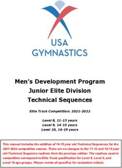 Men's Development Program Junior Elite Division Technical Sequences - USA ...