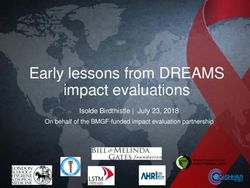 Early lessons from DREAMS impact evaluations - Isolde Birdthistle | July 23, 2018 - PEPFAR