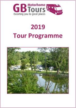 Tour Programme 2019 - GB Motorhome Tours