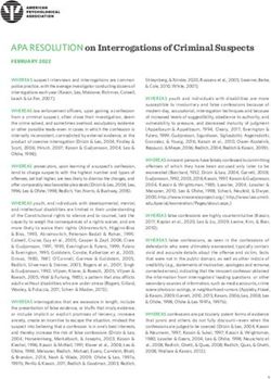 APA RESOLUTION on Interrogations of Criminal Suspects