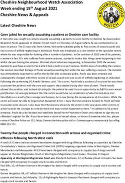 Cheshire Neighbourhood Watch Association Week ending 15th August 2021 Cheshire News & Appeals