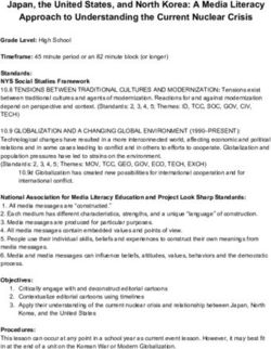 Japan, the United States, and North Korea: A Media Literacy Approach to Understanding the Current Nuclear Crisis