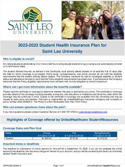 2022-2023 Student Health Insurance Plan for Saint Leo University