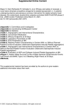 SUPPLEMENTAL ONLINE CONTENT - ADVANCECOR