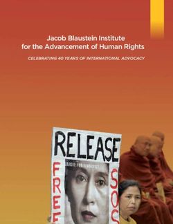 JACOB BLAUSTEIN INSTITUTE FOR THE ADVANCEMENT OF HUMAN RIGHTS - CELEBRATING 40 YEARS OF INTERNATIONAL ADVOCACY - AMERICAN JEWISH COMMITTEE