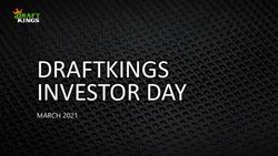 DRAFTKINGS INVESTOR DAY - MARCH 2021 - DraftKings Investor Relations