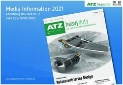 Media Information 2021 - Advertising rate card no. 11 Valid from 10/01/2020 - Springer ...