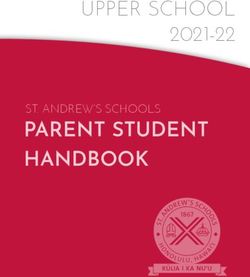 UPPER SCHOOL 2021-22 ST. ANDREW'S SCHOOLS