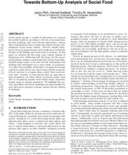 Towards Bottom-Up Analysis of Social Food