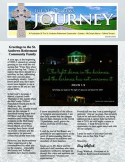 The light shines in the darkness, and the darkness has not overcome it - St. Andrews Journey