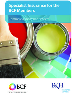 Specialist Insurance for the BCF Members - Commercial Insurance Services