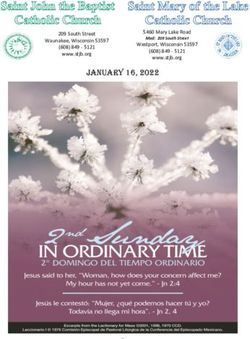 January 16, 2022 5460 Mary Lake Road - Parishes Online