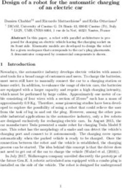 Design of a robot for the automatic charging of an electric car