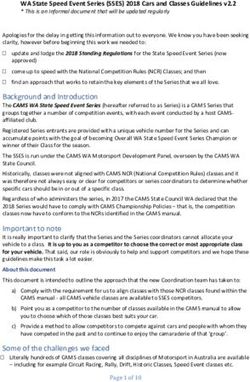 Background and Introduction - State Speed Event Series
