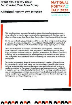 Great New Poetry Books for You and Your Book Group A National Poetry Day selection