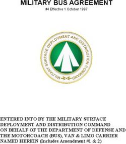 MILITARY BUS AGREEMENT - ENTERED INTO BY THE MILITARY SURFACE DEPLOYMENT AND DISTRIBUTION COMMAND ON BEHALF OF THE DEPARTMENT OF DEFENSE AND THE ...