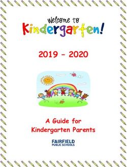 2019 2020 A Guide for Kindergarten Parents 2017-2018 - Fairfield Public Schools