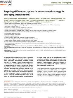 Targeting GATA transcription factors - a novel strategy for anti-aging interventions? - Microbial Cell