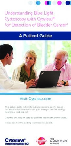 A Patient Guide Understanding Blue Light Cystoscopy with Cysview for Detection of Bladder Cancer