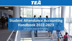 Student Attendance Accounting Handbook 2022-2023 - Joe Herrera, Financial Compliance