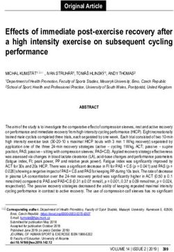 Effects of immediate post-exercise recovery after a high intensity exercise on subsequent cycling performance