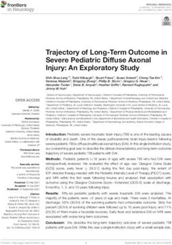 Trajectory of Long-Term Outcome in Severe Pediatric Diffuse Axonal Injury: An Exploratory Study
