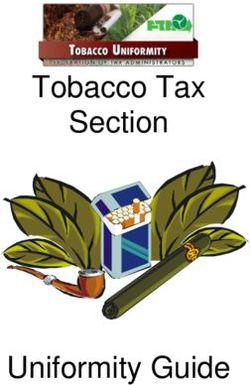 Tobacco Tax Section - Uniformity Guide