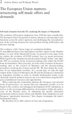 The European Union matters: structuring self-made offers and demands - Manchester Open Hive