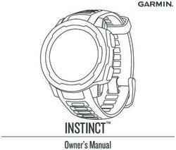 INSTINCT Owner's Manual - Garmin