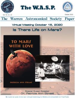 The W.A.S.P. The Warren Astronomical Society Paper - Dr. Patricia Ann Straat