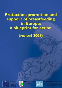 Protection, promotion and support of breastfeeding in Europe: a blueprint for action