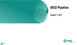 MSD Pipeline August 1, 2018 - MSD.com