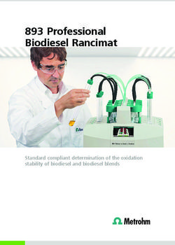 893 Professional Biodiesel Rancimat - Standard compliant determination of the oxidation stability of biodiesel and biodiesel blends
