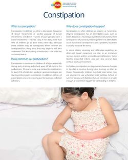 Constipation - Divisions of Family Practice