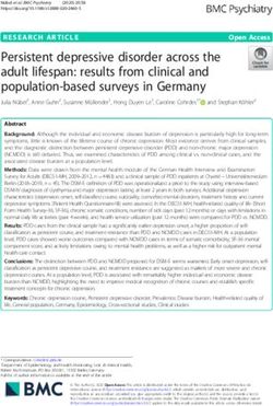 Persistent depressive disorder across the adult lifespan: results from clinical and population-based surveys in Germany - BMC ...