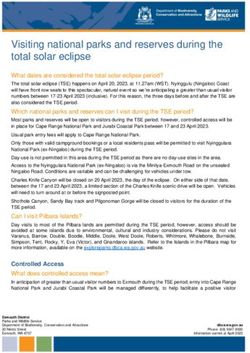 Visiting national parks and reserves during the total solar eclipse