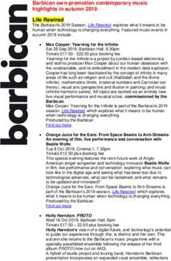 Barbican own-promotion contemporary music highlights in autumn 2019 Life Rewired