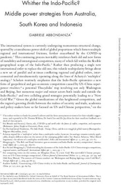 Whither the Indo-Pacific? Middle power strategies from Australia, South ...