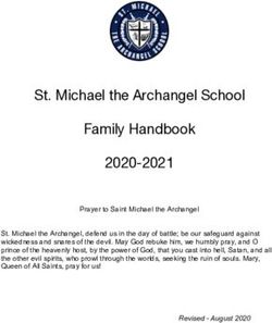St. Michael the Archangel School Family Handbook 2020-2021