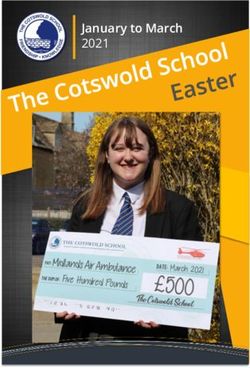 January to March 2021 - The Cotswold School