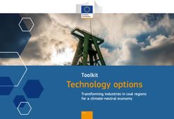 Technology options Toolkit - Transforming industries in coal regions for a climate neutral economy - EUROPA