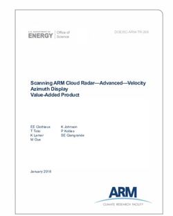 Scanning ARM Cloud Radar-Advanced-Velocity Azimuth Display Value-Added Product - DOE/SC-ARM-TR-209 - EE Clothiaux T Toto K Lamer M Oue