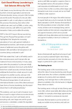 Cash Based Money Laundering in Sub Saharan Africa by FCN - Financial Crime News
