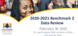 Data Review 2020-2021 Benchmark 2 - Jackson Public Schools